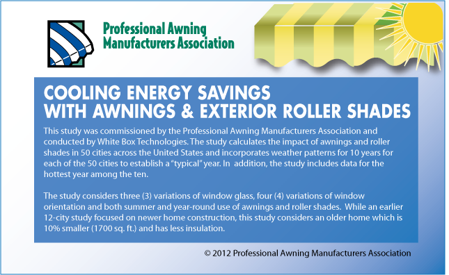 Energy Savings Study Parameters